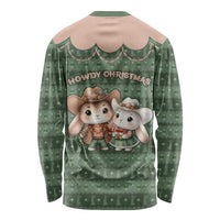 Western Yoke Long Sleeve Shirt Rabbit Howdy Christmas - Wonder Print Shop