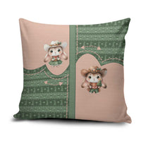 Western Yoke Pillow Cover Rabbit Howdy Christmas - Wonder Print Shop
