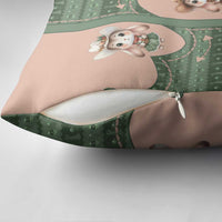 Western Yoke Pillow Cover Rabbit Howdy Christmas - Wonder Print Shop