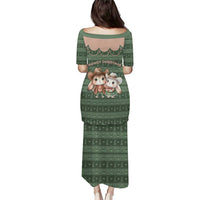 Western Yoke Puletasi Rabbit Howdy Christmas - Wonder Print Shop