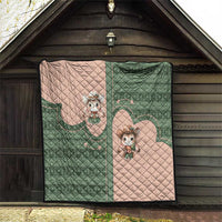 Western Yoke Quilt Rabbit Howdy Christmas - Wonder Print Shop