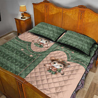 Western Yoke Quilt Bed Set Rabbit Howdy Christmas - Wonder Print Shop