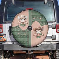 Western Yoke Spare Tire Cover Rabbit Howdy Christmas - Wonder Print Shop