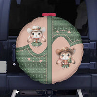 Western Yoke Spare Tire Cover Rabbit Howdy Christmas - Wonder Print Shop