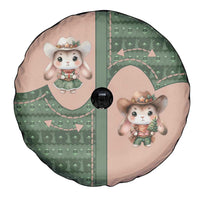 Western Yoke Spare Tire Cover Rabbit Howdy Christmas - Wonder Print Shop