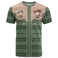 Western Yoke T Shirt Rabbit Howdy Christmas - Wonder Print Shop