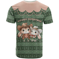 Western Yoke T Shirt Rabbit Howdy Christmas - Wonder Print Shop
