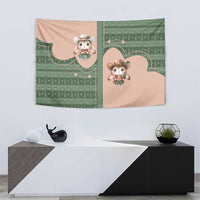 Western Yoke Tapestry Rabbit Howdy Christmas - Wonder Print Shop