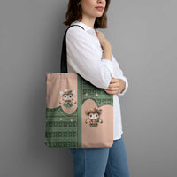 Western Yoke Tote Bag Rabbit Howdy Christmas - Wonder Print Shop
