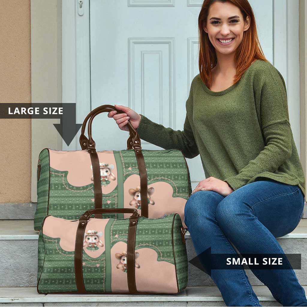 Western Yoke Travel Bag Rabbit Howdy Christmas - Wonder Print Shop