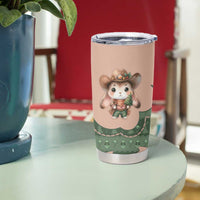 Western Yoke Tumbler Cup Rabbit Howdy Christmas - Wonder Print Shop