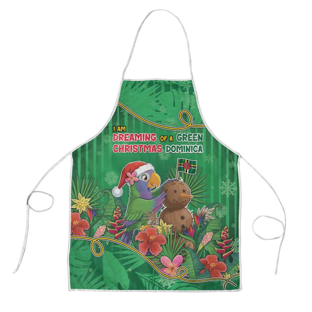 Dominica Christmas Apron I Am Dreaming Of A Green Christmas - Wonder Print Shop