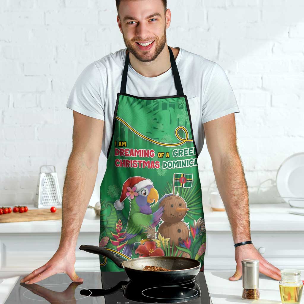 Dominica Christmas Apron I Am Dreaming Of A Green Christmas - Wonder Print Shop
