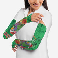 Dominica Christmas Arm Sleeves I Am Dreaming Of A Green Christmas - Wonder Print Shop
