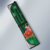 Dominica Christmas Auto Sun Shade I Am Dreaming Of A Green Christmas - Wonder Print Shop