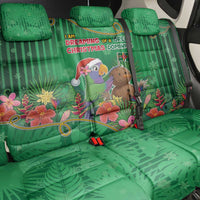 Dominica Christmas Back Car Seat Cover I Am Dreaming Of A Green Christmas - Wonder Print Shop