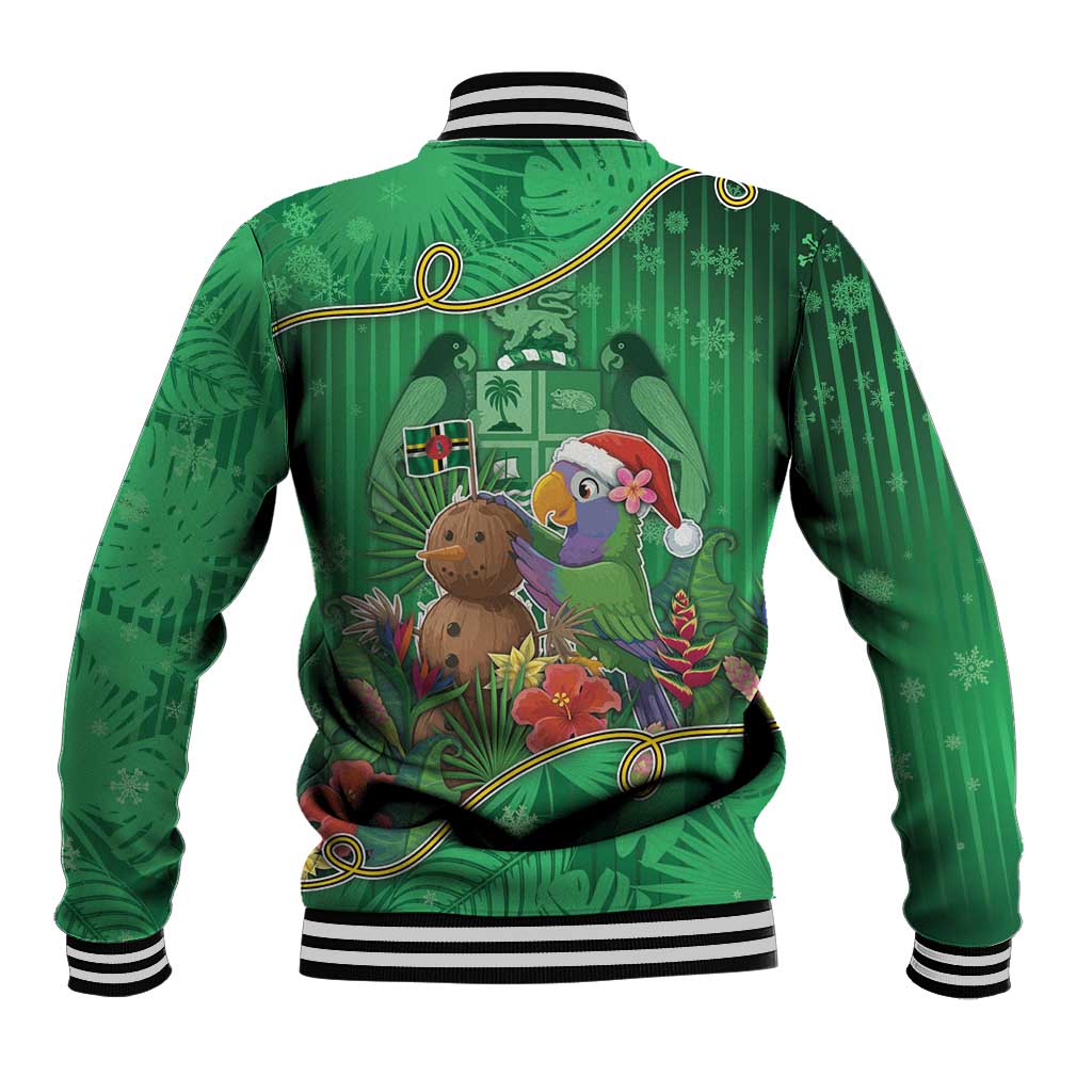 Dominica Christmas Baseball Jacket I Am Dreaming Of A Green Christmas - Wonder Print Shop