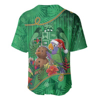 Dominica Christmas Baseball Jersey I Am Dreaming Of A Green Christmas - Wonder Print Shop