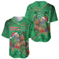 Dominica Christmas Baseball Jersey I Am Dreaming Of A Green Christmas - Wonder Print Shop