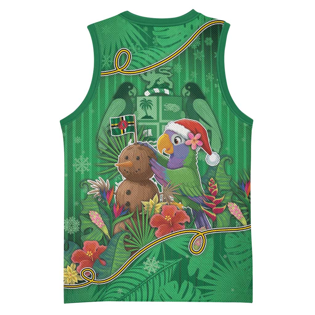 Dominica Christmas Basketball Jersey I Am Dreaming Of A Green Christmas - Wonder Print Shop