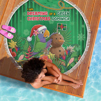 Dominica Christmas Beach Blanket I Am Dreaming Of A Green Christmas - Wonder Print Shop