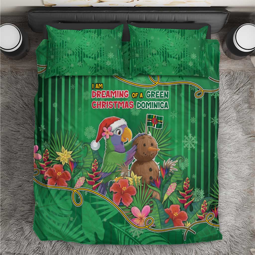 Dominica Christmas Bedding Set I Am Dreaming Of A Green Christmas - Wonder Print Shop