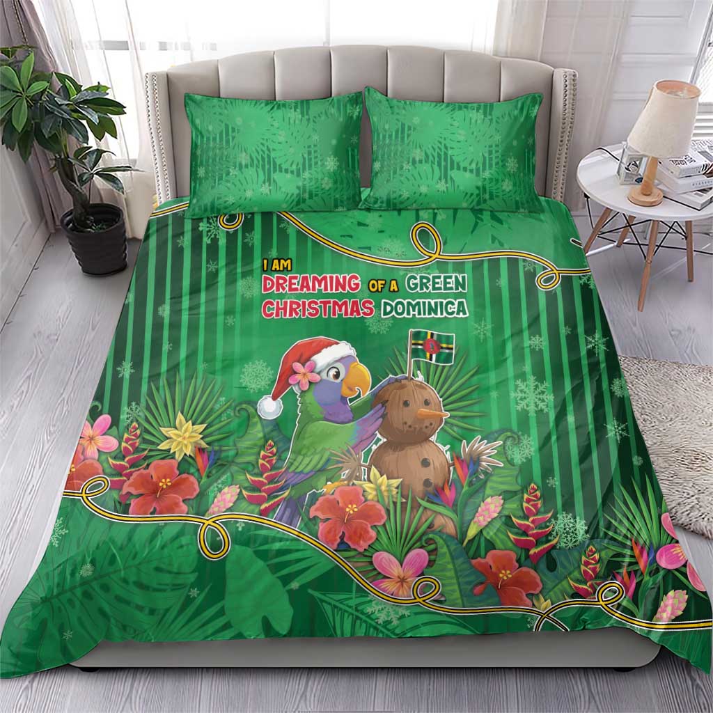 Dominica Christmas Bedding Set I Am Dreaming Of A Green Christmas - Wonder Print Shop