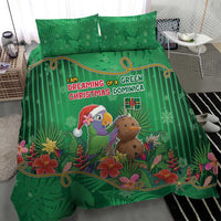Dominica Christmas Bedding Set I Am Dreaming Of A Green Christmas - Wonder Print Shop