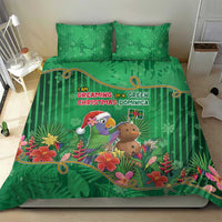 Dominica Christmas Bedding Set I Am Dreaming Of A Green Christmas - Wonder Print Shop