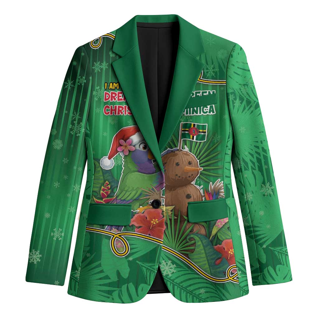 Dominica Christmas Blazer I Am Dreaming Of A Green Christmas - Wonder Print Shop