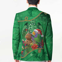 Dominica Christmas Blazer I Am Dreaming Of A Green Christmas - Wonder Print Shop