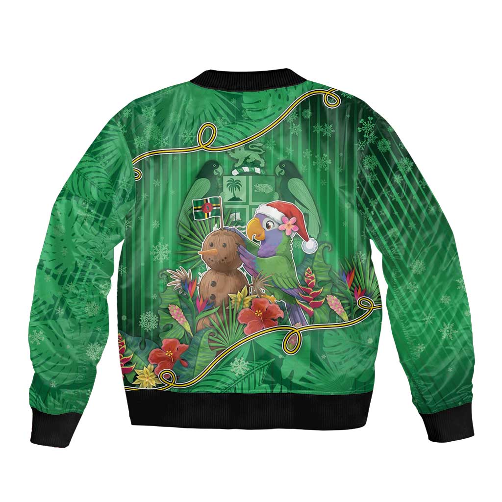 Dominica Christmas Bomber Jacket I Am Dreaming Of A Green Christmas - Wonder Print Shop