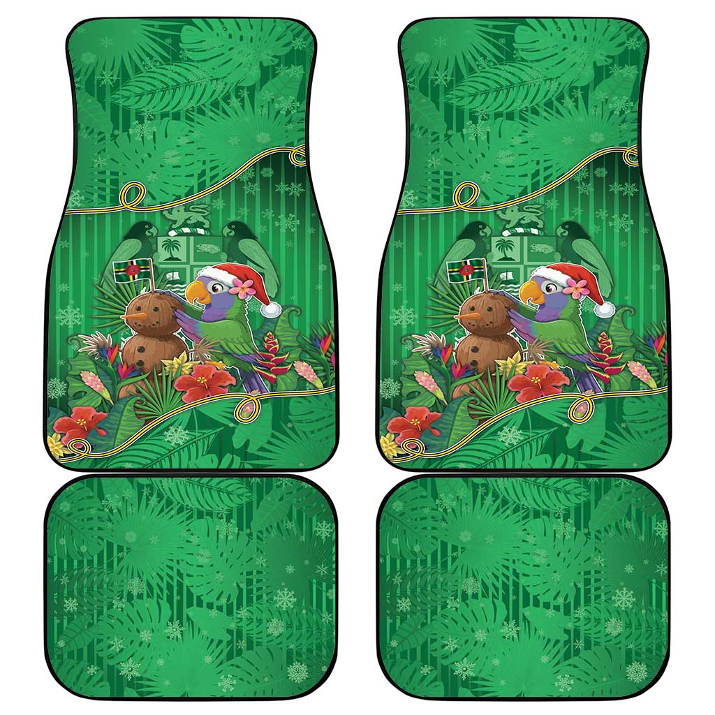 Dominica Christmas Car Mats I Am Dreaming Of A Green Christmas - Wonder Print Shop