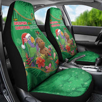 Dominica Christmas Car Seat Cover I Am Dreaming Of A Green Christmas - Wonder Print Shop