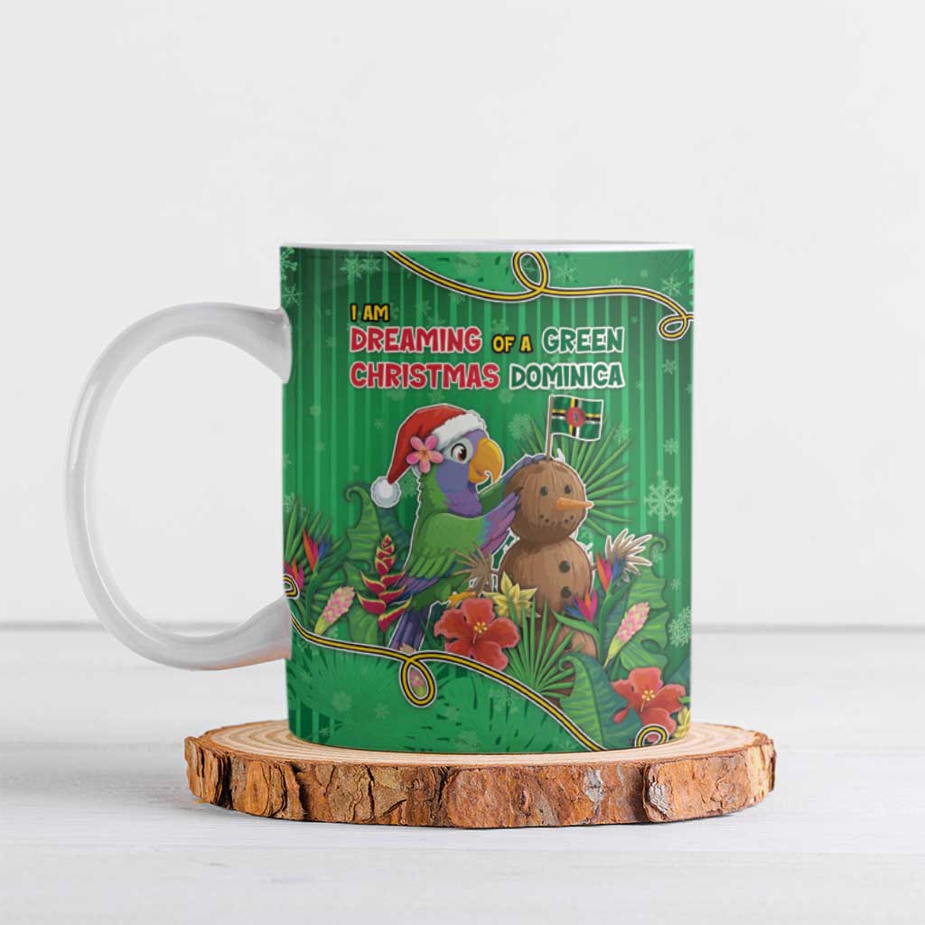 Dominica Christmas Ceramic Mug I Am Dreaming Of A Green Christmas - Wonder Print Shop