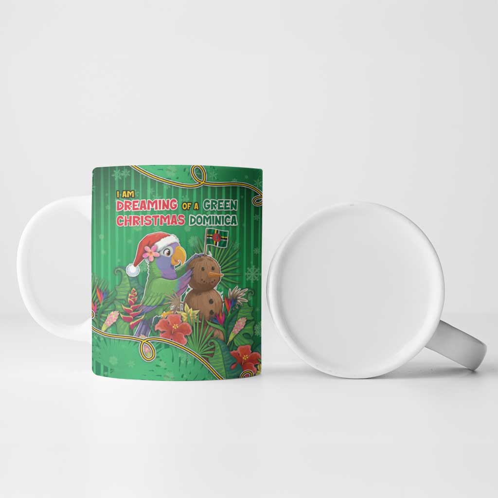 Dominica Christmas Ceramic Mug I Am Dreaming Of A Green Christmas - Wonder Print Shop