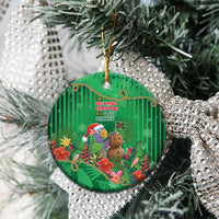 Dominica Christmas Ceramic Ornament I Am Dreaming Of A Green Christmas - Wonder Print Shop