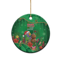 Dominica Christmas Ceramic Ornament I Am Dreaming Of A Green Christmas - Wonder Print Shop