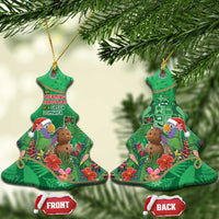 Dominica Christmas Ceramic Ornament I Am Dreaming Of A Green Christmas - Wonder Print Shop