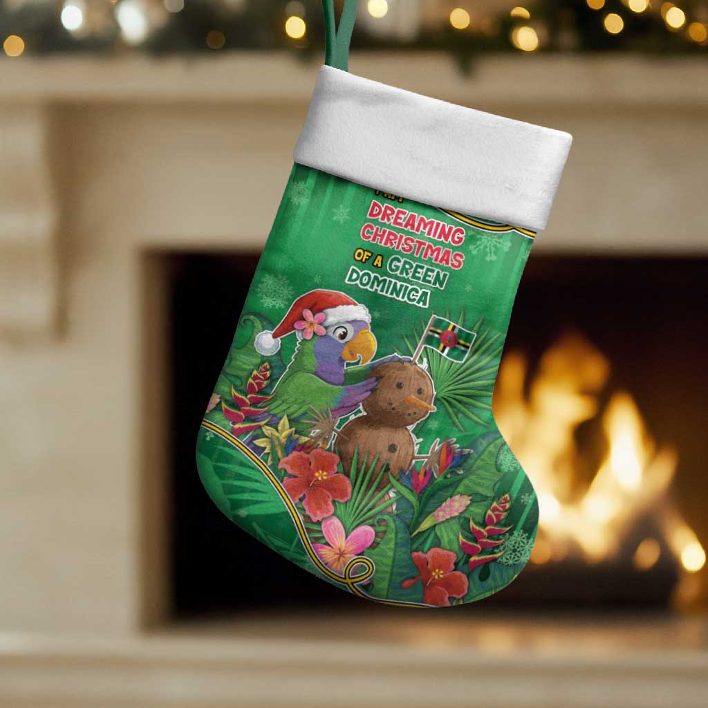 Dominica Christmas Stocking I Am Dreaming Of A Green Christmas - Wonder Print Shop
