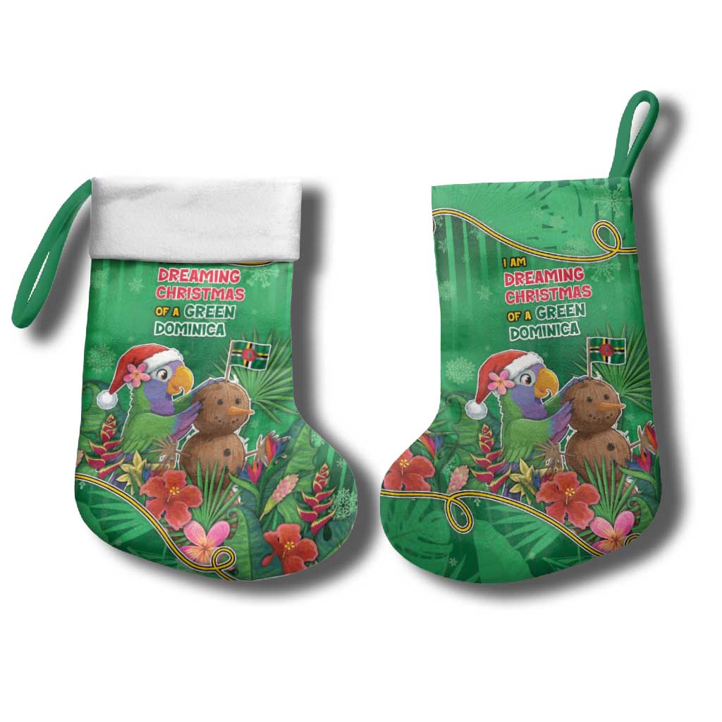 Dominica Christmas Stocking I Am Dreaming Of A Green Christmas - Wonder Print Shop