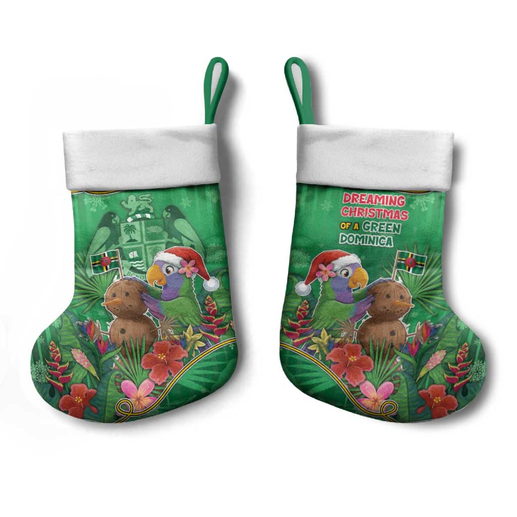 Dominica Christmas Stocking I Am Dreaming Of A Green Christmas - Wonder Print Shop