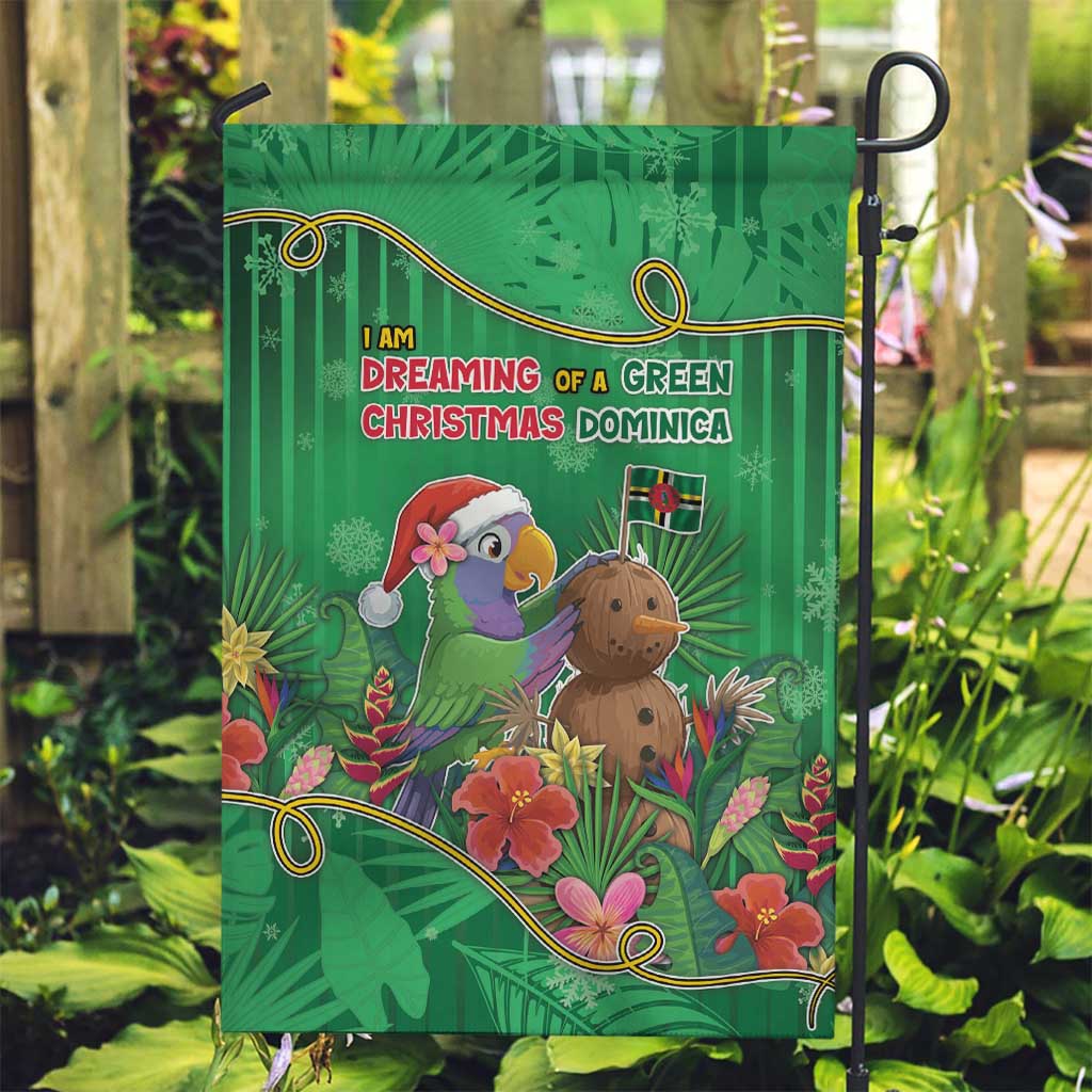 Dominica Christmas Garden Flag I Am Dreaming Of A Green Christmas - Wonder Print Shop