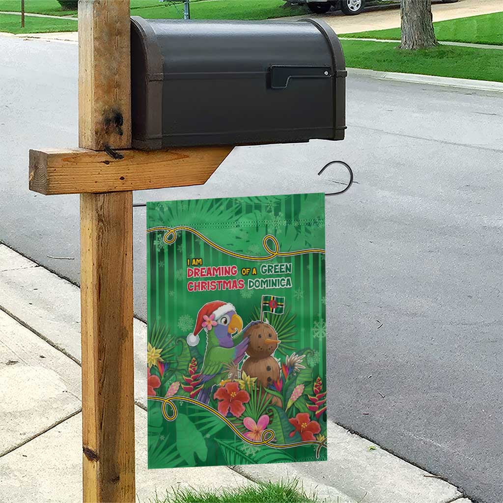 Dominica Christmas Garden Flag I Am Dreaming Of A Green Christmas - Wonder Print Shop