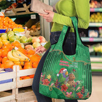 Dominica Christmas Grocery Bag I Am Dreaming Of A Green Christmas - Wonder Print Shop
