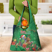 Dominica Christmas Grocery Bag I Am Dreaming Of A Green Christmas - Wonder Print Shop