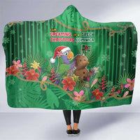 Dominica Christmas Hooded Blanket I Am Dreaming Of A Green Christmas - Wonder Print Shop