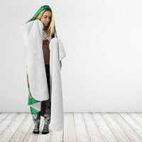 Dominica Christmas Hooded Blanket I Am Dreaming Of A Green Christmas - Wonder Print Shop