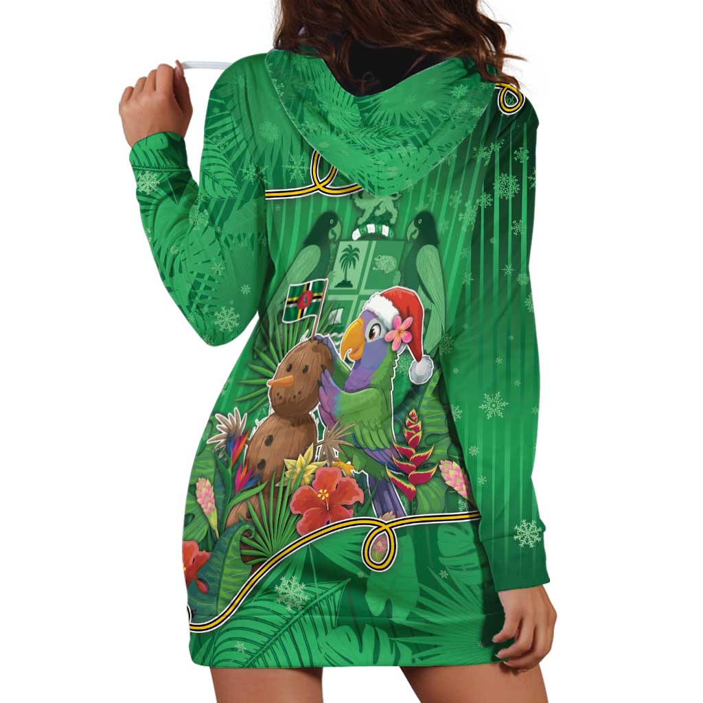 Dominica Christmas Hoodie Dress I Am Dreaming Of A Green Christmas - Wonder Print Shop