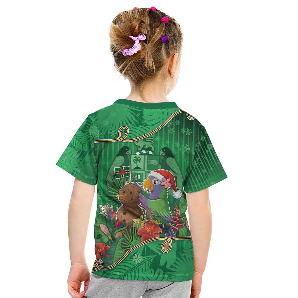 Dominica Christmas Kid T Shirt I Am Dreaming Of A Green Christmas - Wonder Print Shop